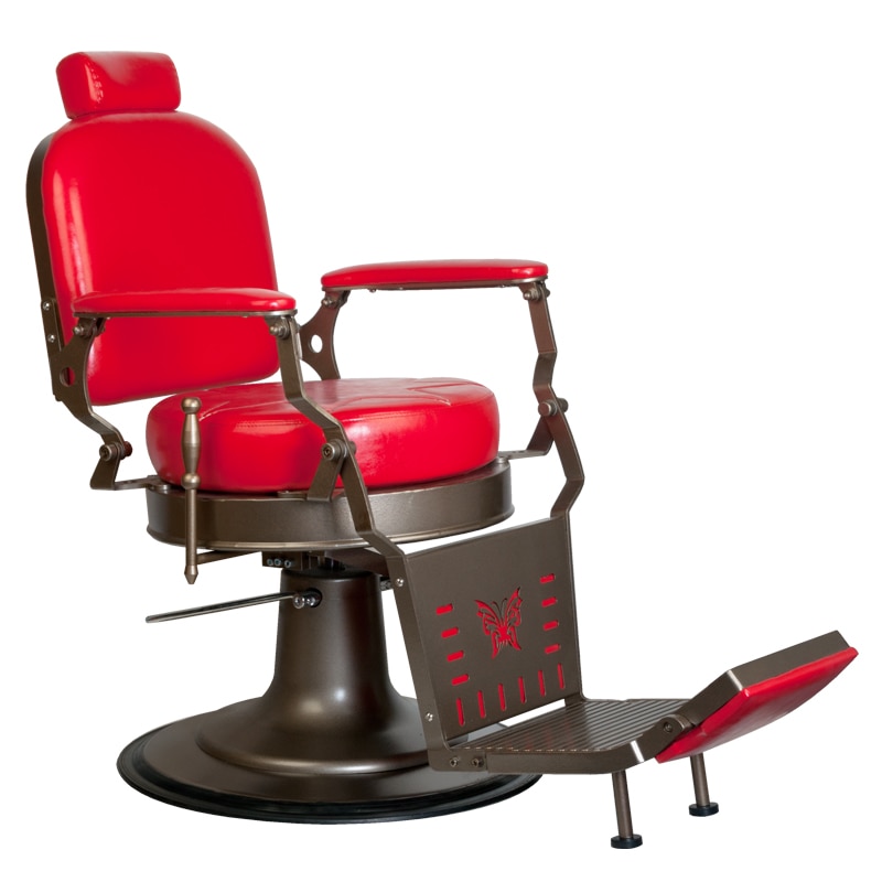 Scaun de Frizerie, WNR, Red Star, Negru, 60x50x88 cm