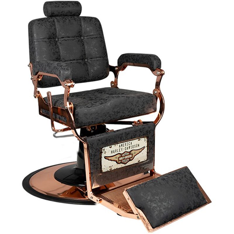 Scaun de Frizerie, WNR, Boss, Negru bronz, 60x50x88 cm