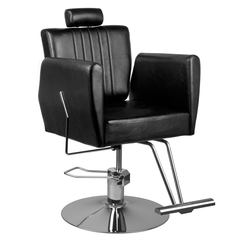 Scaun de Frizerie, WNR, Ruse, Negru, 60x50x88 cm