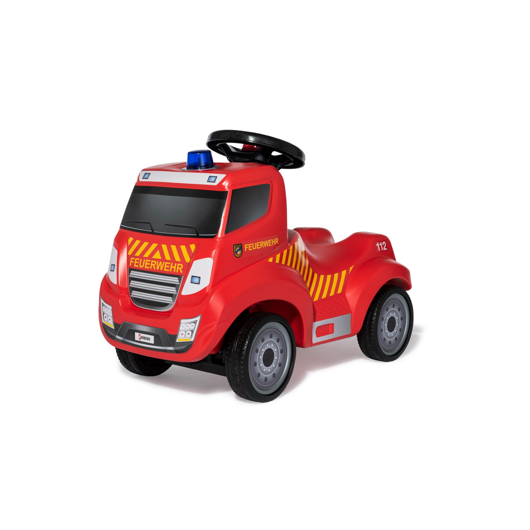 Camion Ferbedo Pompieri 171125 fara pedale cu roti din cauciuc