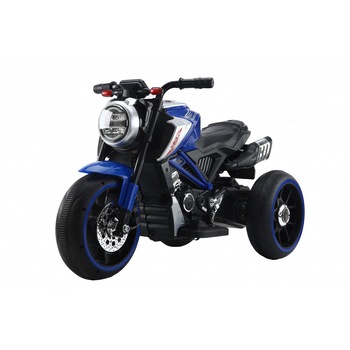 Motocicleta electrica cu scaun din piele Nichiduta Steel Blue Motocicleta electrica cu scaun din piele Nichiduta Steel Blue