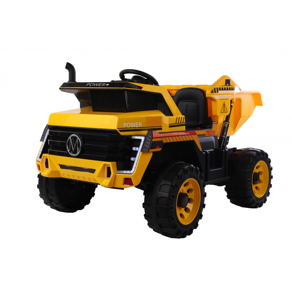 Camion electric 4x4 cu scaun din piele Nichiduta Power Yellow