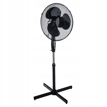 Ventilator de podea, 3 trepte de viteza, 40 W, Negru Ventilator de podea, 3 trepte de viteza, 40 W, Negru