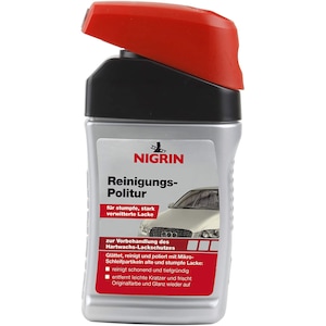 Solutie polish pentru indepartare zgarieturi si curatare vopsea auto, aspect lucios de lunga durata, Nigrin, 300 ml