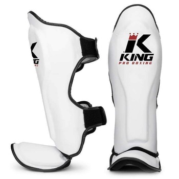 Tibiere Kickbox King Pro Boxing KPB/SG - XL, White Tibiere Kickbox King Pro Boxing KPB/SG - XL, White