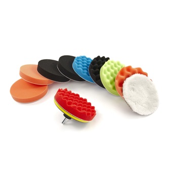 Set rezerve bureti, HBM, pentru masina de polisat, 180mm, 12 piese Set rezerve bureti, HBM, pentru masina de polisat, 180mm, 12 piese