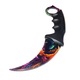 Cutit Karambit Hyper Beast Cs Go cu Teaca de Protectie