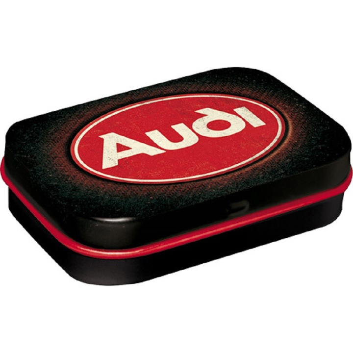 Cutie metalica cu bomboane - Audi logo