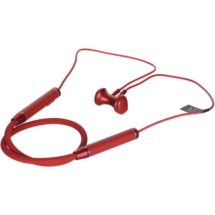 Casti Lenovo Wireless Bluetooth 5.0, Rosu