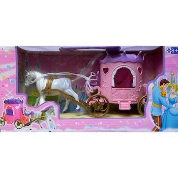 Set Cal Alb si Caleasca pentru printesa Set Cal Alb si Caleasca pentru printesa