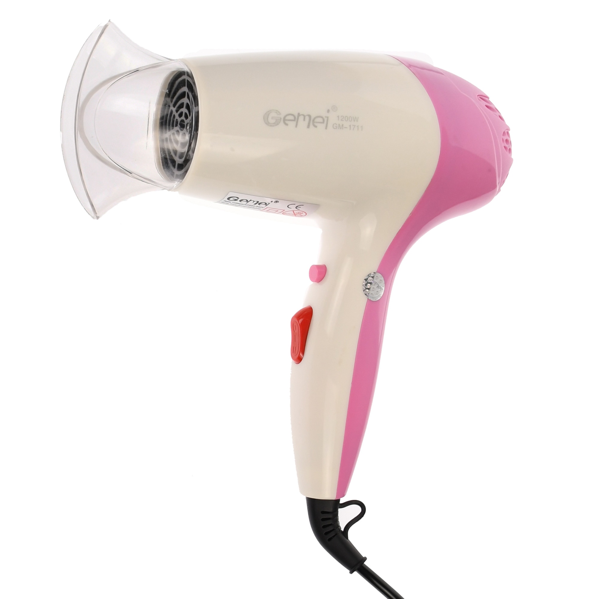 Uscator de par profesional Gemei, 1200W, 2 setari temperatura si 2 de viteza, aer rece - GM1711