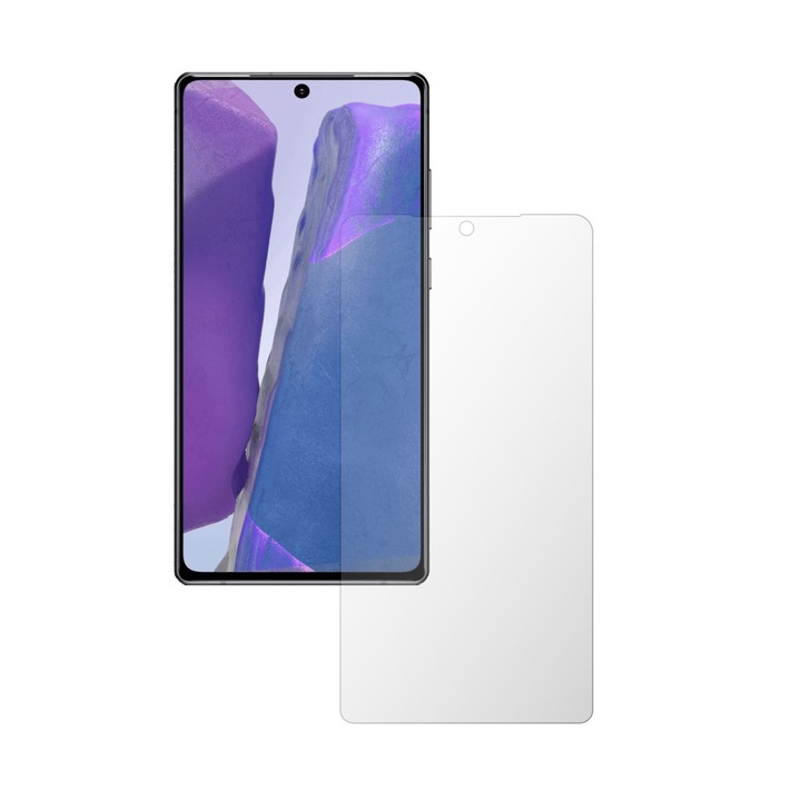 Комплект от 2X Invisible Skinz HD протектор за екран за Samsung Galaxy Note 20 - ултра-прозрачен силикон с пълно покритие, залепващ и гъвкав