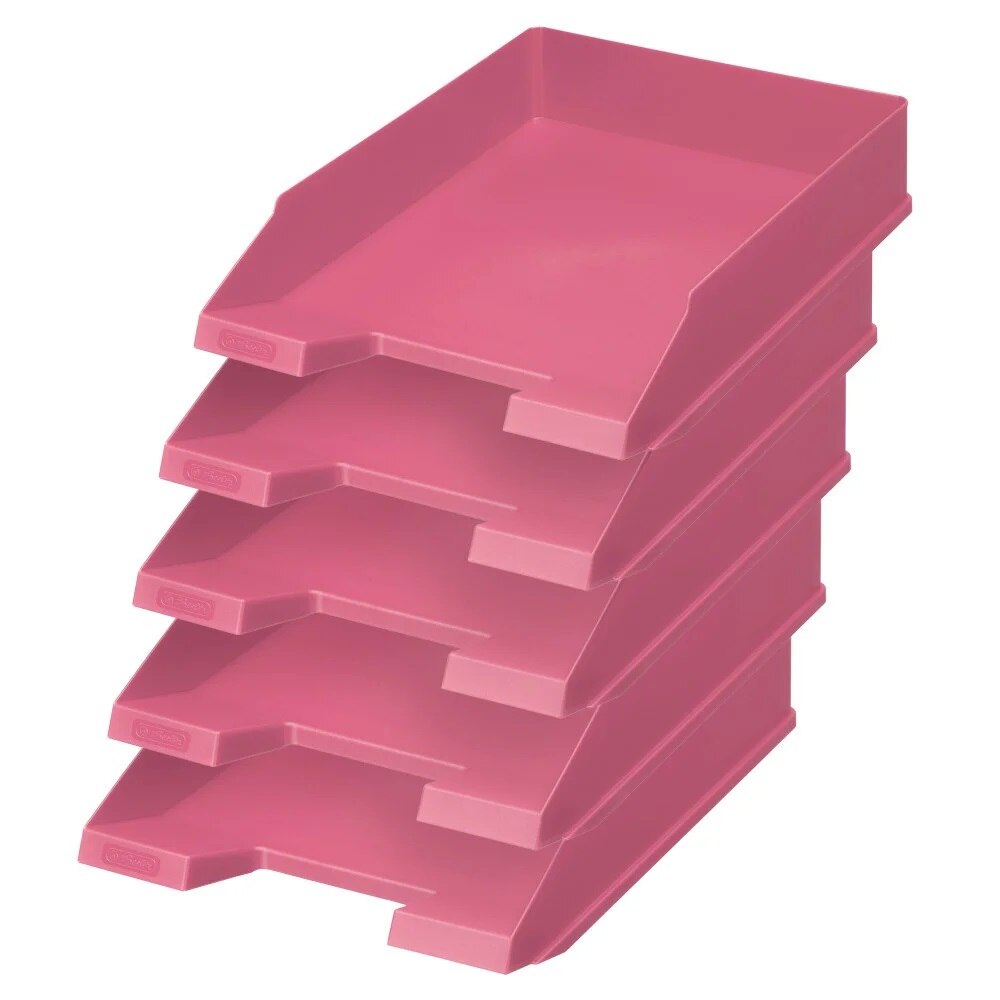 Set 5 tavite documente Herlitz A4 roz