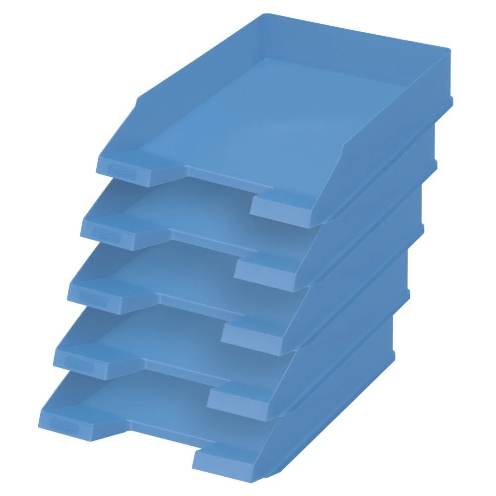 Set 5 tavite documente Herlitz A4 albastru baltic