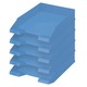 Set 5 tavite documente Herlitz A4 albastru baltic