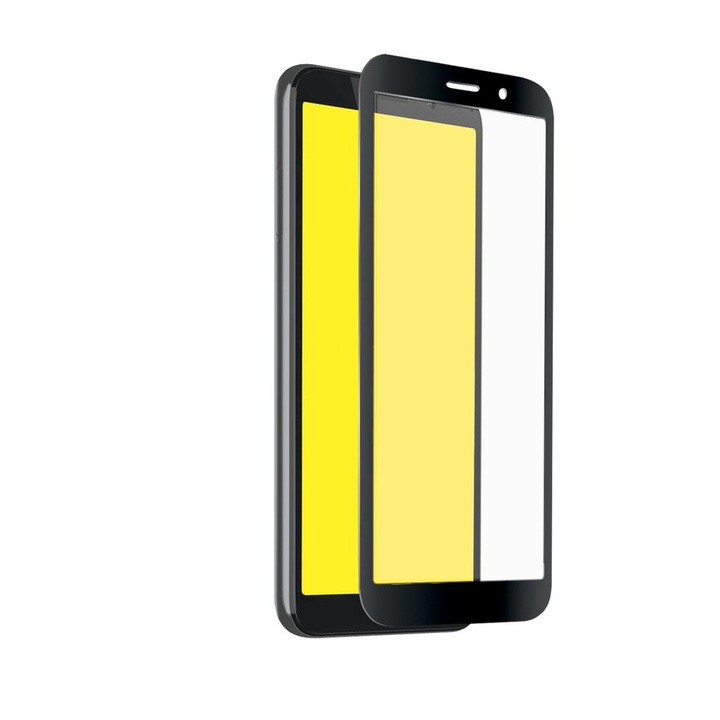 Smart Full Face 5D edzett üveg kijelzővédő fólia, Motorola Moto E6 Play
