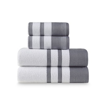 Set 4 prosoape baie,2 buc 50x80 cm,2 buc 70x120 cm ,jacquard Set 4 prosoape baie,2 buc 50x80 cm,2 buc 70x120 cm ,jacquard