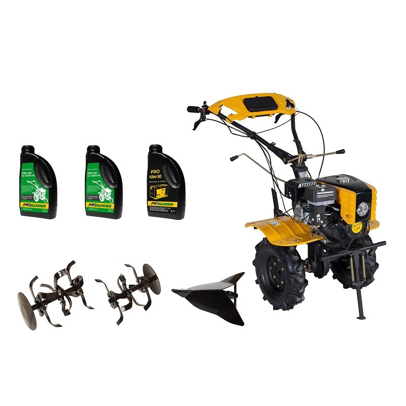 Motocultor Profesional Campo 803, benzina, 7CP, 2+1 trepte, 2+1+1 freze, plug bilonat, ulei motor si transmisie incluse
