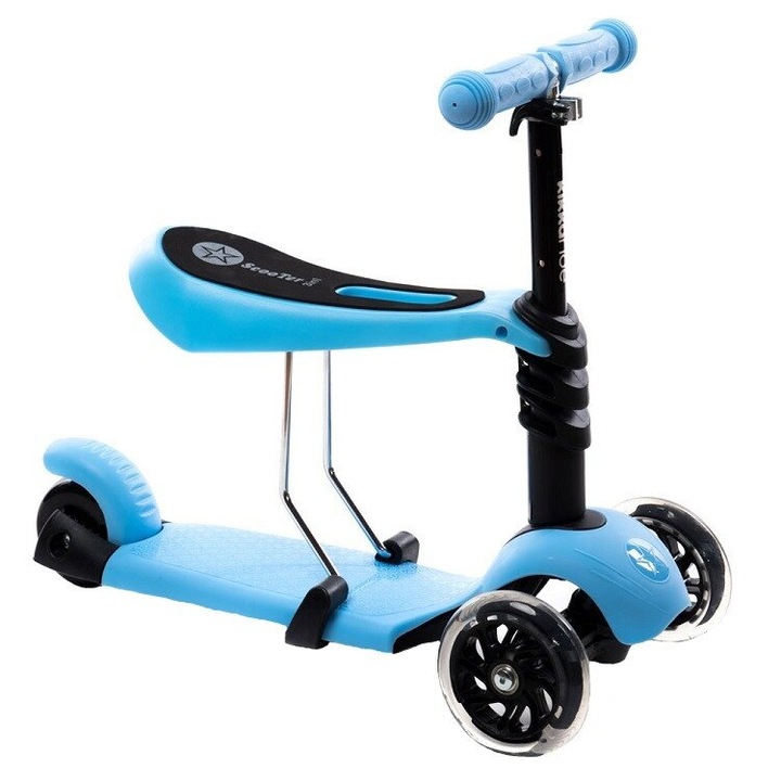 Scooter Evolúciós roller, 3 az 1-ben, Kék