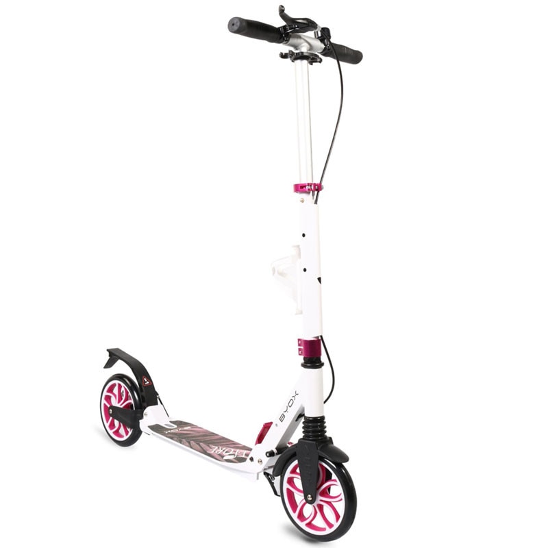 Trotineta pliabila cu suspensii si frana pe disc, 90-105 cm