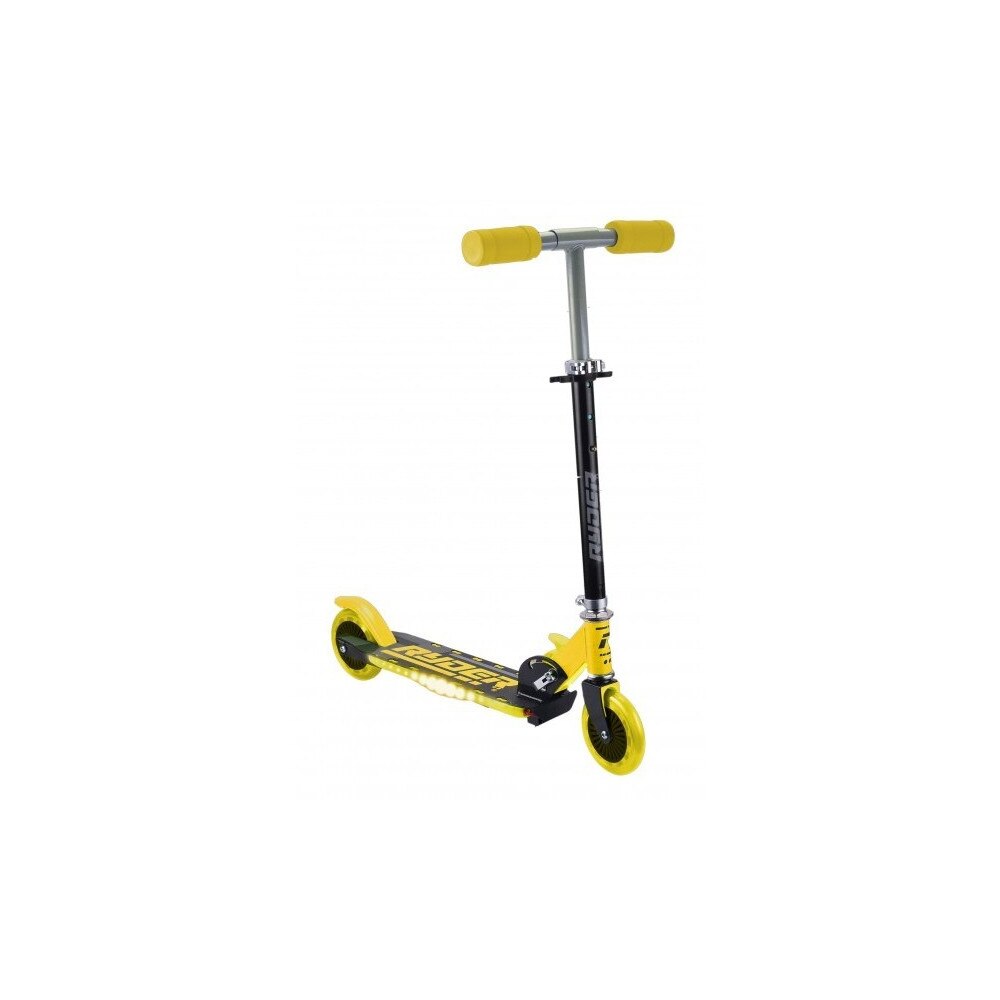 Trotineta pentru copii cu 2 roti Saica Ryder Led Galben