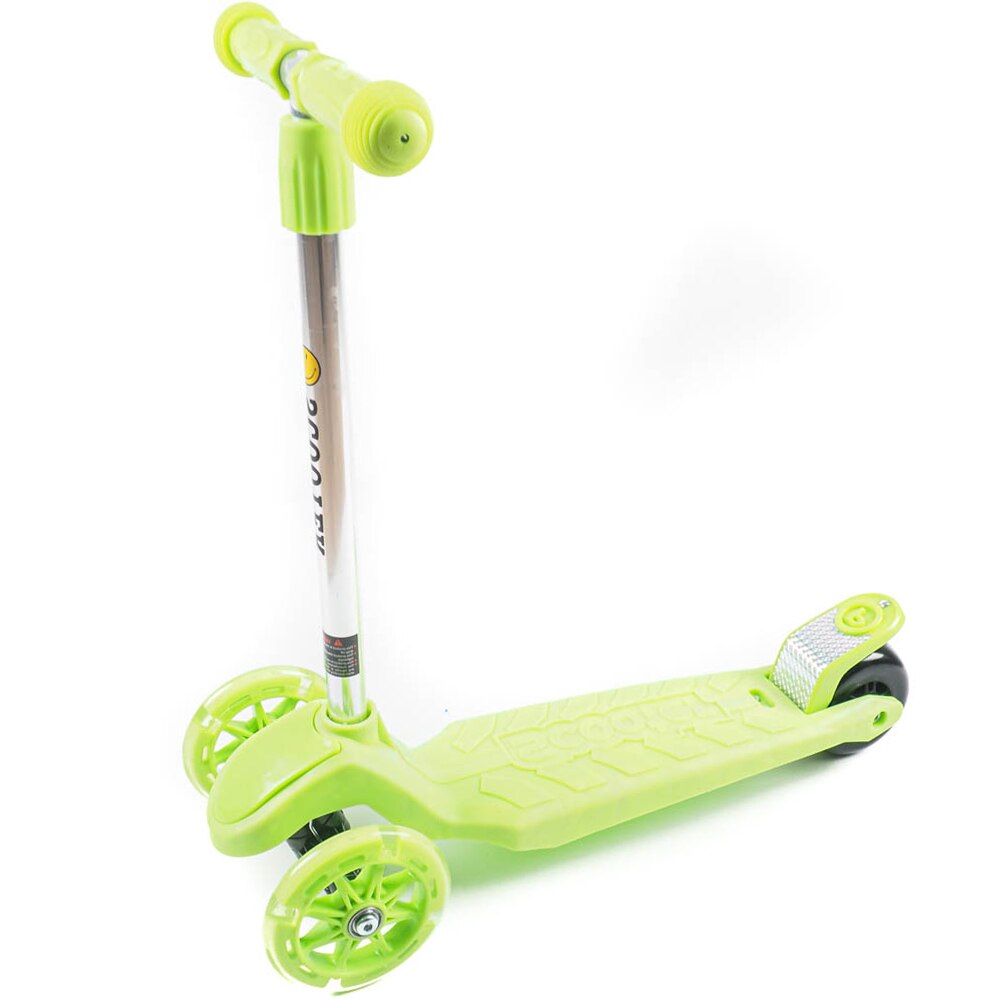 Trotineta Action One Stability cu roti luminoase, Green