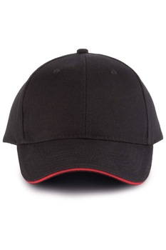 Sapca K-UP Sandwis, Negru/Rosu, bumbac universala Sapca K-UP Sandwis, Negru/Rosu, bumbac universala