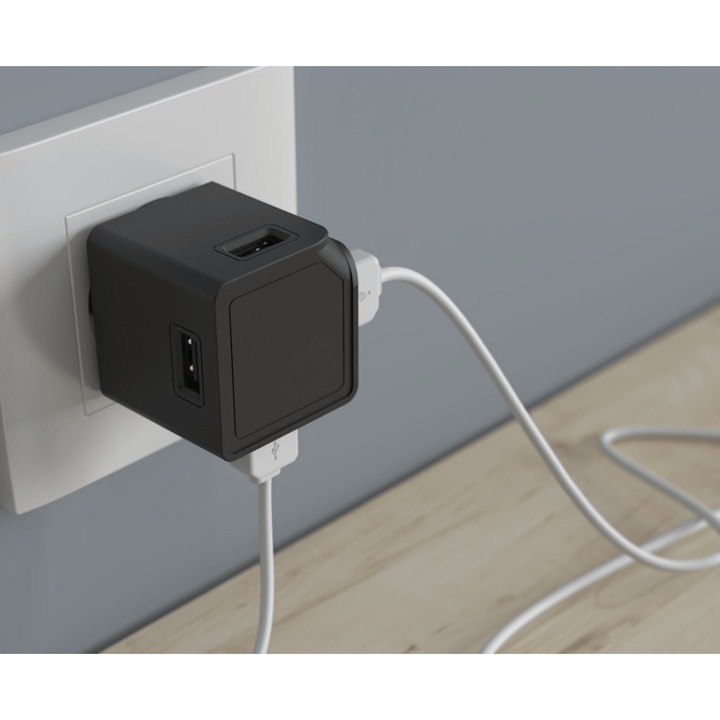 USB адаптер Allocacoc USBcube Original, черен, 4xUSB