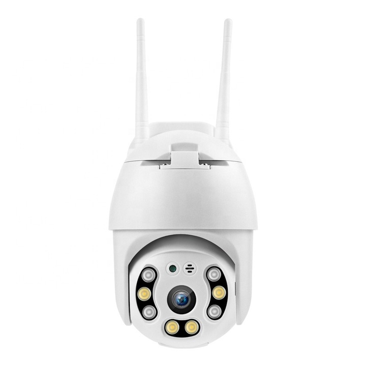 Camera supraveghere IP wireless exterior 5 MP ZHR-CAM VITEVISION IP9088 2592x1944p ONVIF detectie umana, alarma perimetru