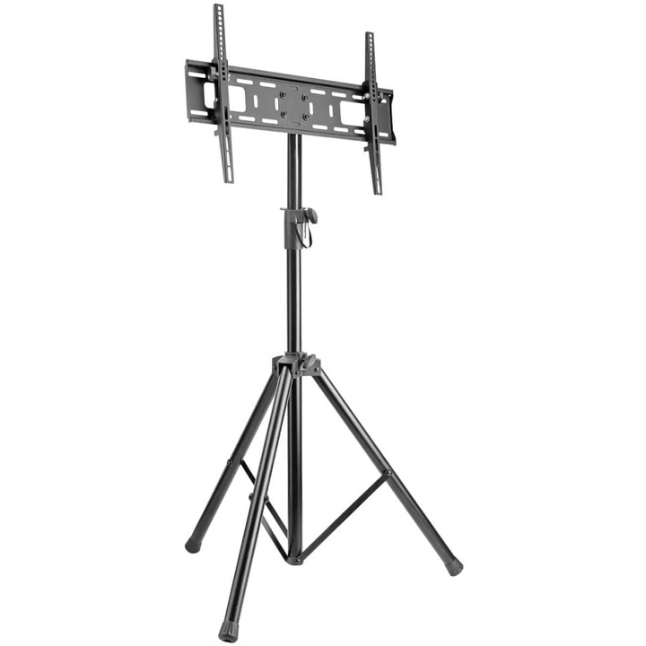 Stand TV portabil, otel, trepied, reglabil, 37-70 inch(94-178cm), capacitate sustinere 35KG, Negru, Techly, ICA-TR17T