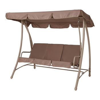 Leagan/Balansoar Liliac, gradina, terasa, 3 locuri, 211 x 120 x 167 cm, structura metal Leagan/Balansoar Liliac, gradina, terasa, 3 locuri, 211 x 120 x 167 cm, structura metal