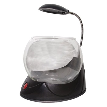 Acvariu din plastic pentru pesti betta, Magic, Negru, 1.8L Acvariu din plastic pentru pesti betta, Magic, Negru, 1.8L