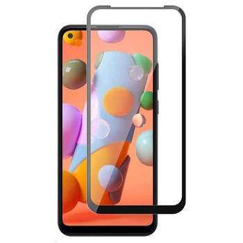 Folie de Sticla 5D Full Glue compatibil cu SAMSUNG Galaxy A11 (Negru) Paramount Folie de Sticla 5D Full Glue compatibil cu SAMSUNG Galaxy A11 (Negru) Paramount
