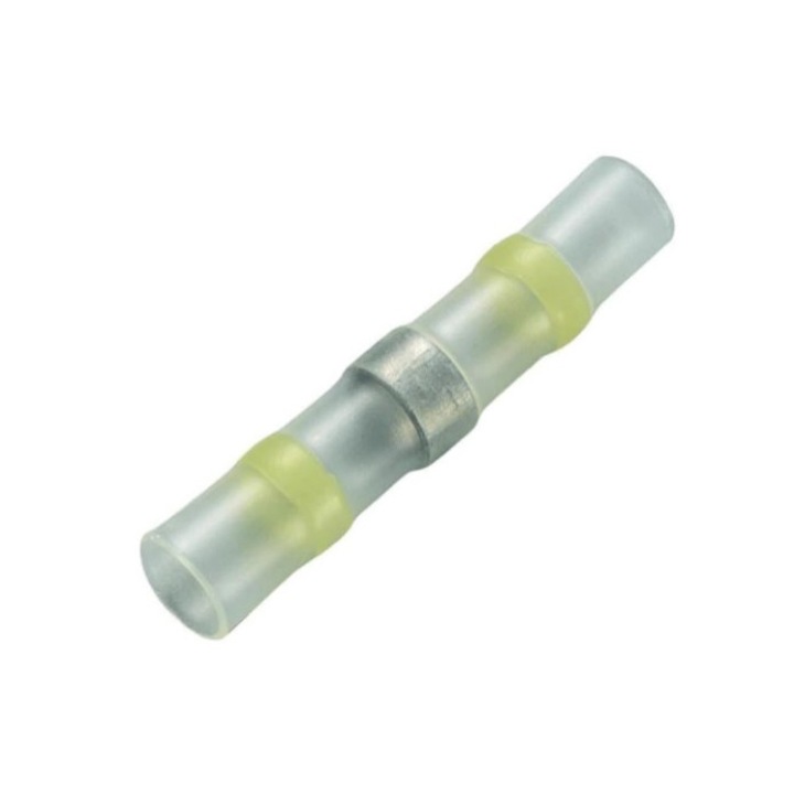 10 db lakk/zsugor csatlakozó óngyűrűvel csomag, sárga, 4-6 mmp