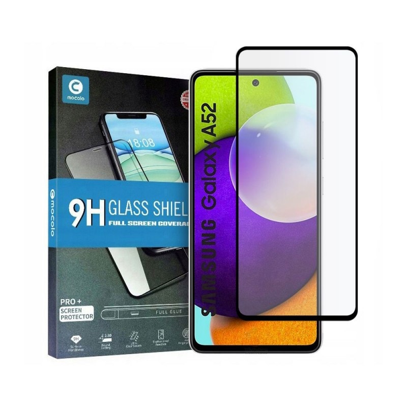 Folie Sticla Full Cover Full Glue Mocolo Compatibila Cu Samsung Galaxy A52 / A52 5g, Adeziv Pe Toata Suprafata Foliei