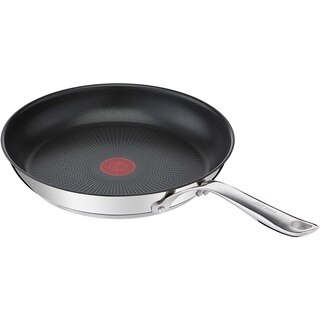 Set Di 2 Padelle Tefal Jamie Oliver Cook's Direct On: 24 E 28 Cm, Antiaderenti Al Titanio, Acciaio Inox, Adatte A Induzione E Forno, Con Indicatore Di Temperatura