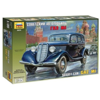 Macheta Militara Zvezda Soviet Car GAZ M1 1:35 ZVEZ 3634 Macheta Militara Zvezda Soviet Car GAZ M1 1:35 ZVEZ 3634
