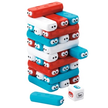 Joc de echilibru Imaginarium Tower cu 30 piese colorate si 1 zar, multicolor Joc de echilibru Imaginarium Tower cu 30 piese colorate si 1 zar, multicolor