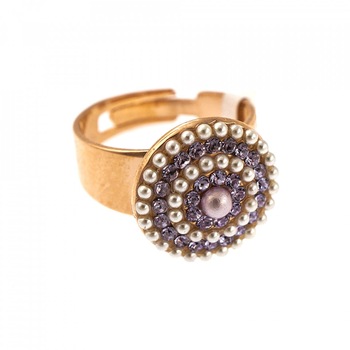 Inel placat cu Aur roz de 24K, Cristale Swarovski, Romance by Roxannes - Mariana Jewellery, Multicolor 7193-139-10RG Inel placat cu Aur roz de 24K, Cristale Swarovski, Romance by Roxannes - Mariana Jewellery, Multicolor 7193-139-10RG