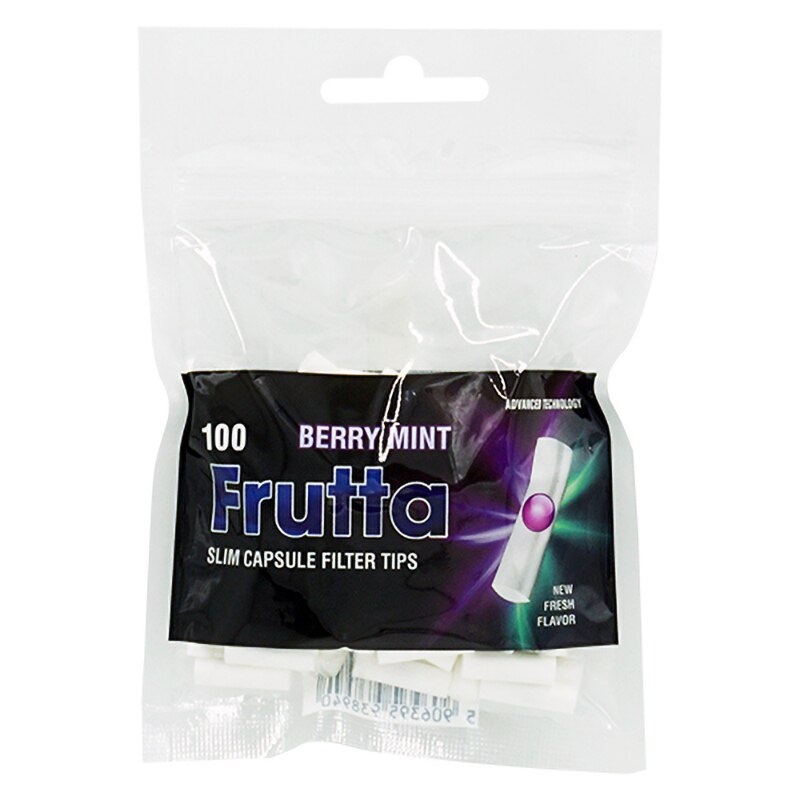Filtre rulat tigari cu click Frutta Click Fructe de padure si Menta - Slim 6 mm