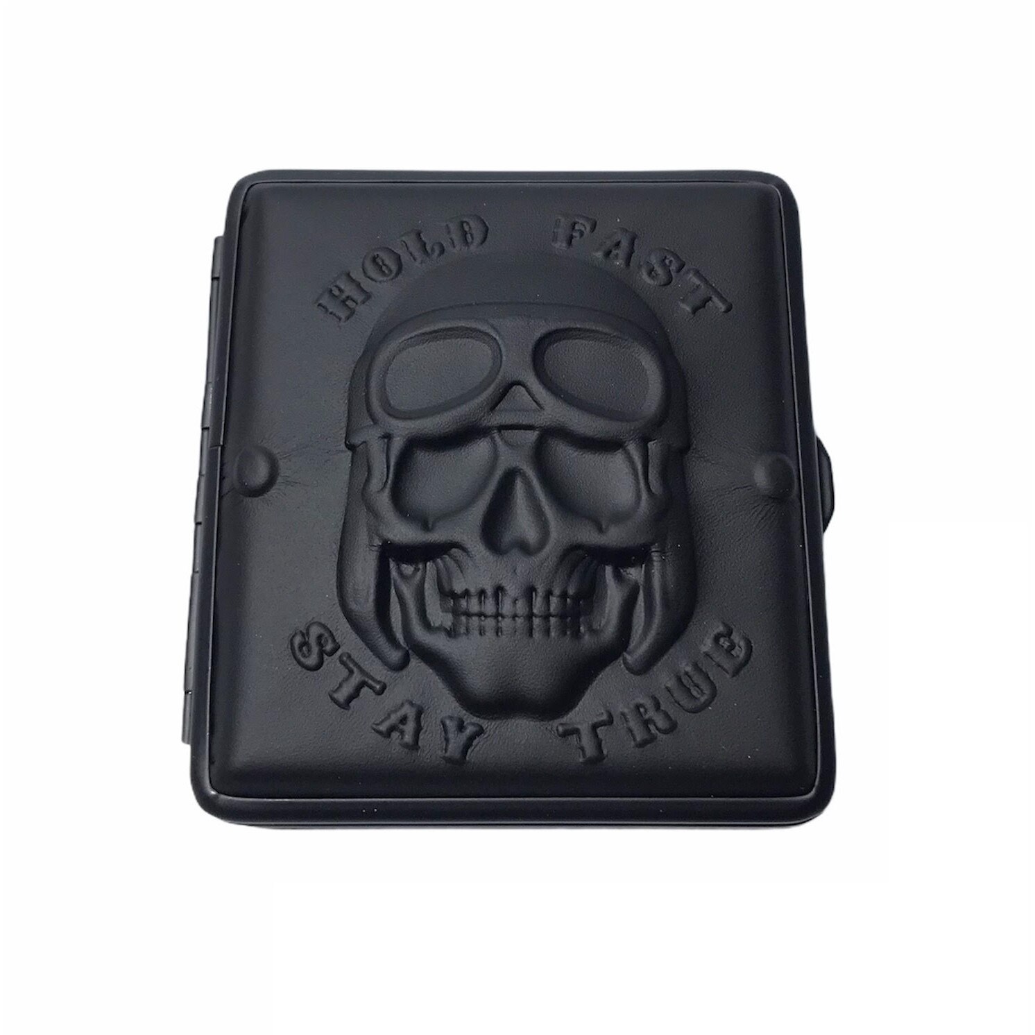 Tabachera Angel Black Skull 20 tigarete dimensiune standard face