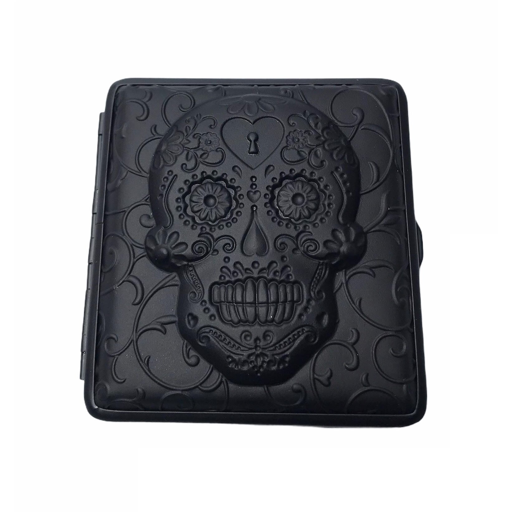 Tabachera Angel Black Skull 20 tigarete dimensiune standard key