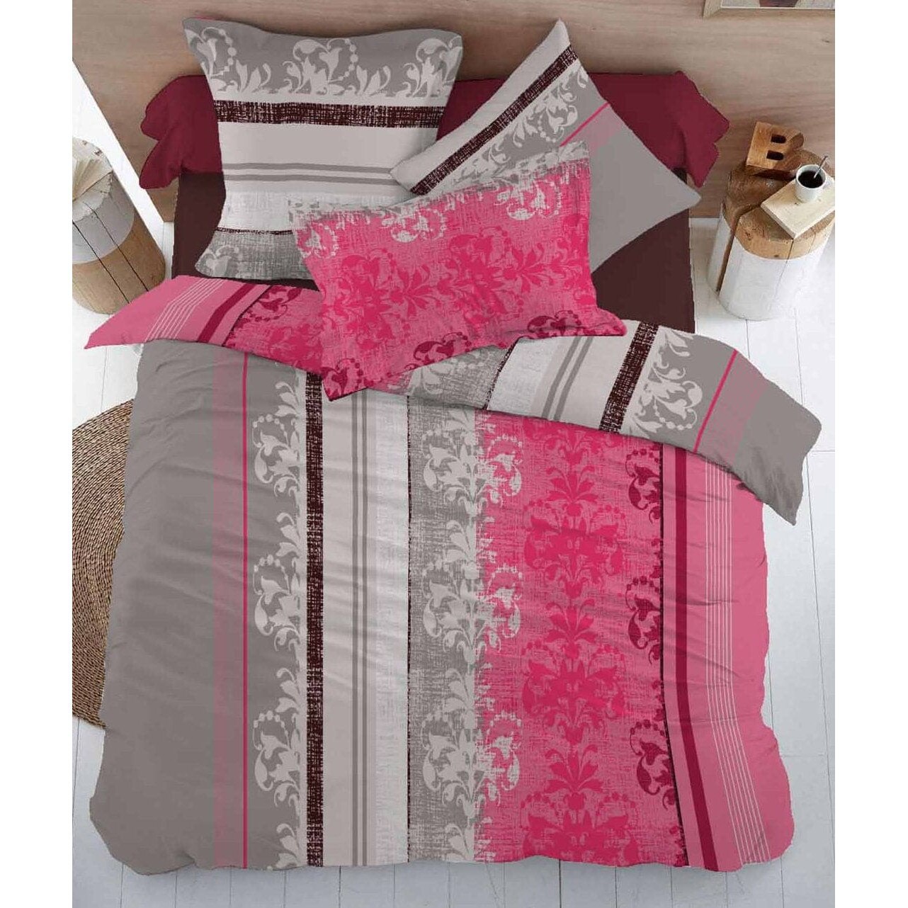 Lenjerie de Pat Somnart din Bumbac model M07 - 1 persoana