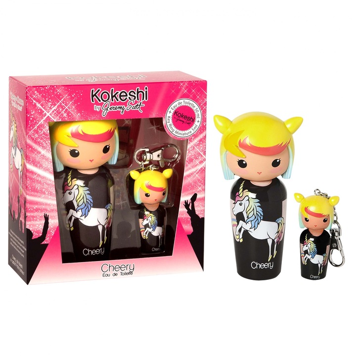 Kokeshi by Jeremy Scott Cheery, Serdülő ajándék készlet: Eau de Toilette, 50 ml + Eau de Toilette kulcstartó, 5 ml