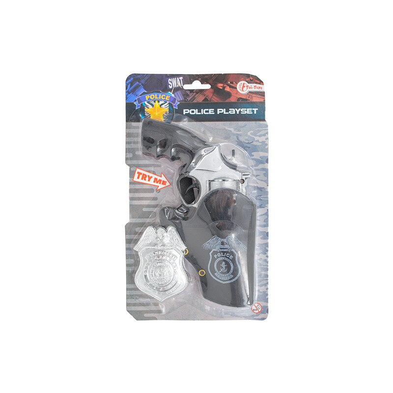 Pistol politie cu toc si insigna, Toi - Toys, +3 ani