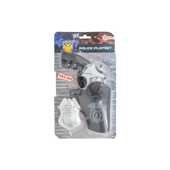 Pistol politie cu toc si insigna, Toi - Toys, +3 ani Pistol politie cu toc si insigna, Toi - Toys, +3 ani