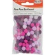 Pompoane mici, 120 buc, 10 mm, mov-roz