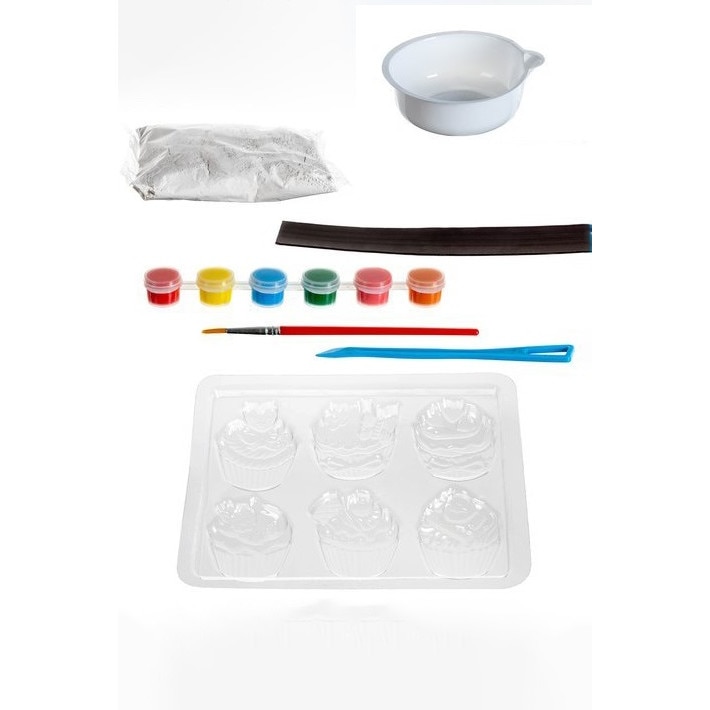 Set creativ ,Zola, creeaza-ti proprii magneti frigider, culori si pensula, model spatial