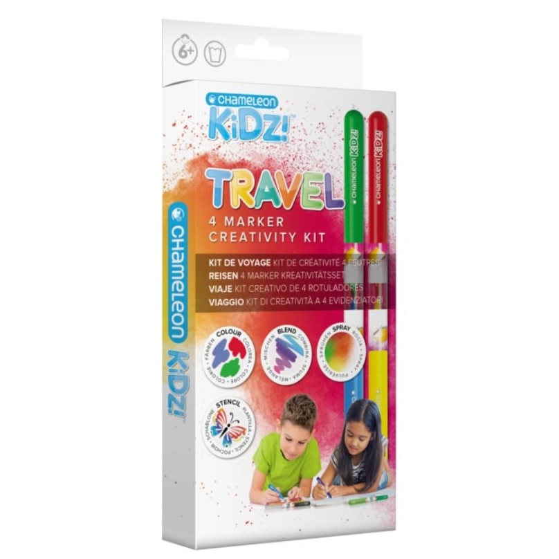 Set 12 piese kit creativ Chameleon Travel