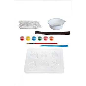Set creativ ,Zola, Creeaza-ti proprii magneti frigider, culori si pensula, model briose Set creativ ,Zola, Creeaza-ti proprii magneti frigider, culori si pensula, model briose